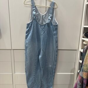 Free People Denim Jumpsuit